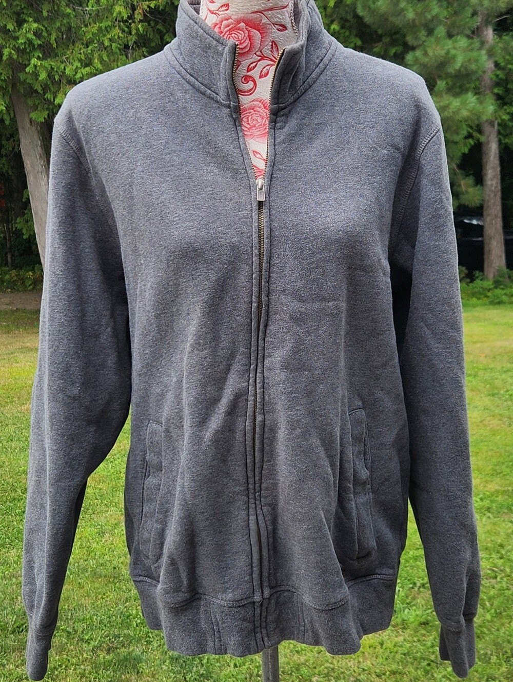 L.L. Bean Men's Charcoal Gray Full-Zip Sweater Jacket